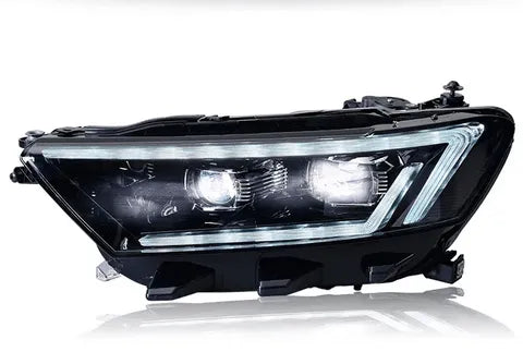 Lampy przednie do Volkswagen VW T-ROC 2017-2020 - Reflektory LED z dynamicznym sygnałem, soczewką projekcyjną i DRL - Multigenus