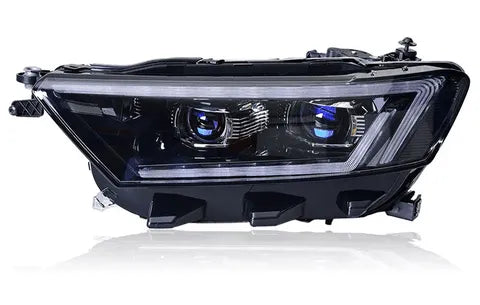 Lampy przednie do Volkswagen VW T-ROC 2017-2020 - Reflektory LED z dynamicznym sygnałem, soczewką projekcyjną i DRL - Multigenus