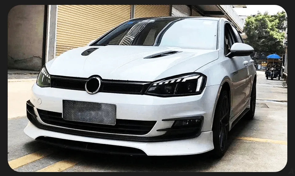 Lampy Przednie do VW Golf 7 LED w Stylu Audi z Animowanym DRL i Dynamicznym Sygnałem - Multigenus