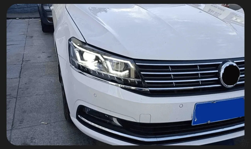 Lampy Przednie do VW Passat B7 LED z DRL, Lampami HID Bi-Xenon i Projektorową Soczewką (2011-2016) - Multigenus