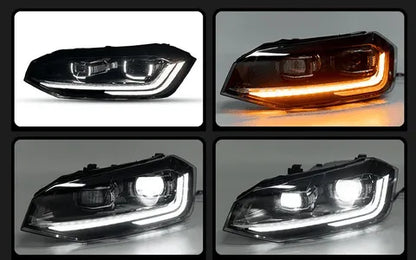 Lampy Przednie do VW Polo LED z DRL i HID Bi-Xenon Beam (2011-2018) - Multigenus