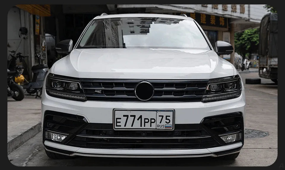 Lampy przednie do VW Tiguan (2017 - 2021) LED DRL HID i Angel Eye - Multigenus