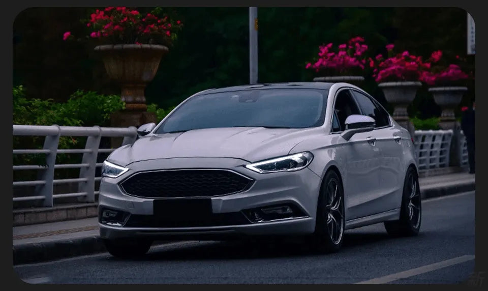 Lampy przednie Ford Mondeo 2017 - 2020 Fusion Reflektory LED Dynamiczny sygnał Animacja DRL Bi-Xenon - Multigenus