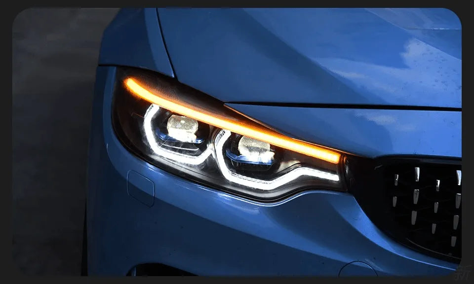 Lampy przednie LED do BMW F32 F36 F80 F33 Projekcja laserowa DRL dynamiczny sygnał świetlny - Multigenus