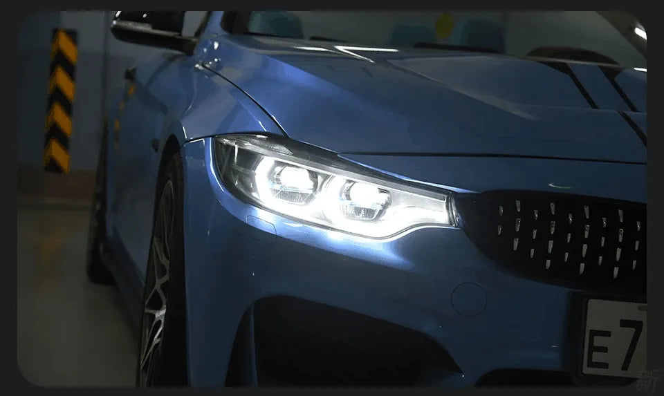 Lampy przednie LED do BMW F32 F36 F80 F33 Projekcja laserowa DRL dynamiczny sygnał świetlny - Multigenus