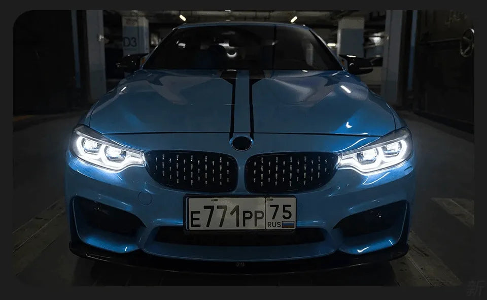 Lampy przednie LED do BMW F32 F36 F80 F33 Projekcja laserowa DRL dynamiczny sygnał świetlny - Multigenus