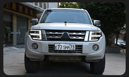 Lampy przednie LED do Pajero V93 - Reflektory 2006 - 2020 V97 Montero V87 V95 z Dynamicznym Sygnałem Animacji DRL - Multigenus