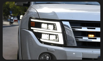 Lampy przednie LED do Pajero V93 - Reflektory 2006 - 2020 V97 Montero V87 V95 z Dynamicznym Sygnałem Animacji DRL - Multigenus