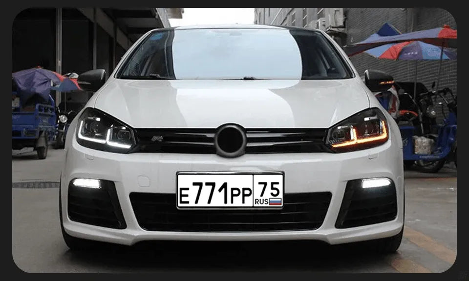 Lampy przednie Volkswagen VW Golf 6 2009 - 2012 Reflektory LED DRL HID Bi-Xenon - Multigenus