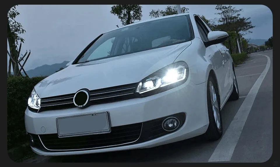 Lampy przednie Volkswagen VW Golf 6 2009 - 2012 Reflektory LED DRL HID Bi-Xenon - Multigenus