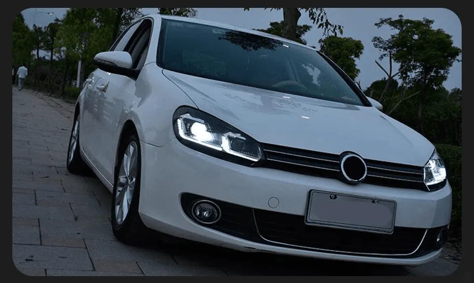 Lampy przednie Volkswagen VW Golf 6 2009 - 2012 Reflektory LED DRL HID Bi-Xenon - Multigenus