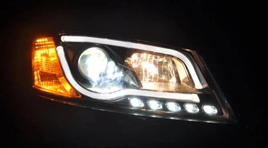 Lampy Samochodowe do Audi A3: Reflektory 2008-2012 S3 Sedan i Hatchback LED, DRL, HID, Okrągłym Oświetleniem Angel Eye i Wiązką Bi-Xenon - Multigenus