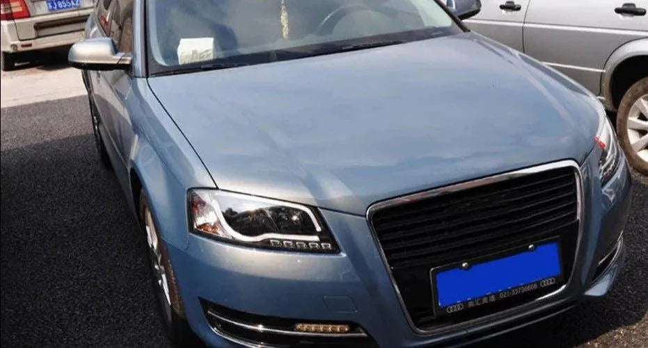 Lampy Samochodowe do Audi A3: Reflektory 2008-2012 S3 Sedan i Hatchback LED, DRL, HID, Okrągłym Oświetleniem Angel Eye i Wiązką Bi-Xenon - Multigenus