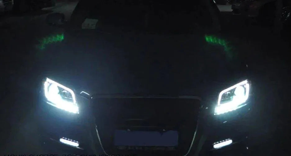 Lampy Samochodowe do Audi A3: Reflektory 2008-2012 S3 Sedan i Hatchback LED, DRL, HID, Okrągłym Oświetleniem Angel Eye i Wiązką Bi-Xenon - Multigenus