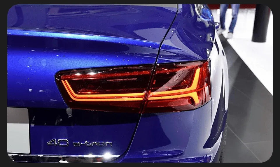 Lampy samochodowe do Audi A6 C7 (2012-2016) - A6L LED, dzienne LED DRL, dynamicznym sygnałem, hamulcem i światłami cofania - Multigenus