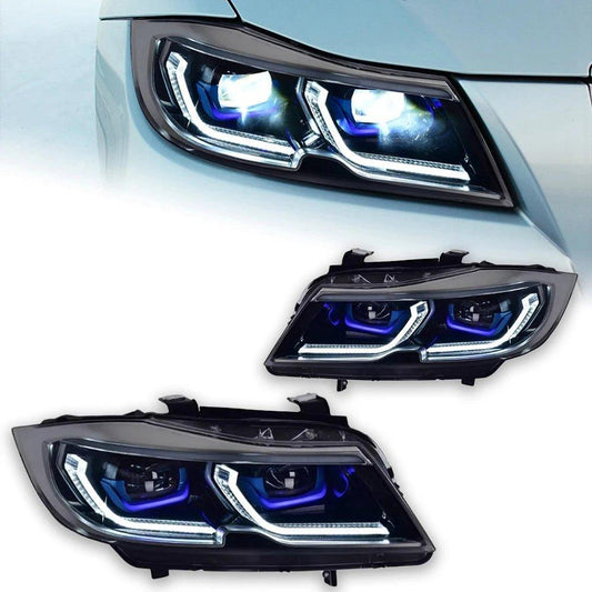 Lampy samochodowe do BMW E90 (2005-2012) - 320i 318i 323i Seria 3 - Reflektory LED DRL, Hid Bi Xenon - Multigenus