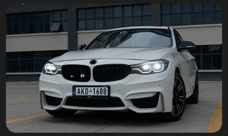 Lampy samochodowe do BMW F34 (2012-2018) - 3 series GT - Reflektory przednie z lampami LED, sygnałem, dzienne DRL - Multigenus