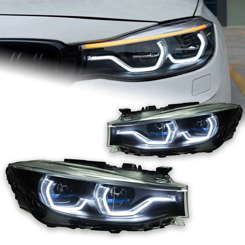 Lampy samochodowe do BMW F34 (2012-2018) - 3 series GT - Reflektory przednie z lampami LED, sygnałem, dzienne DRL - Multigenus