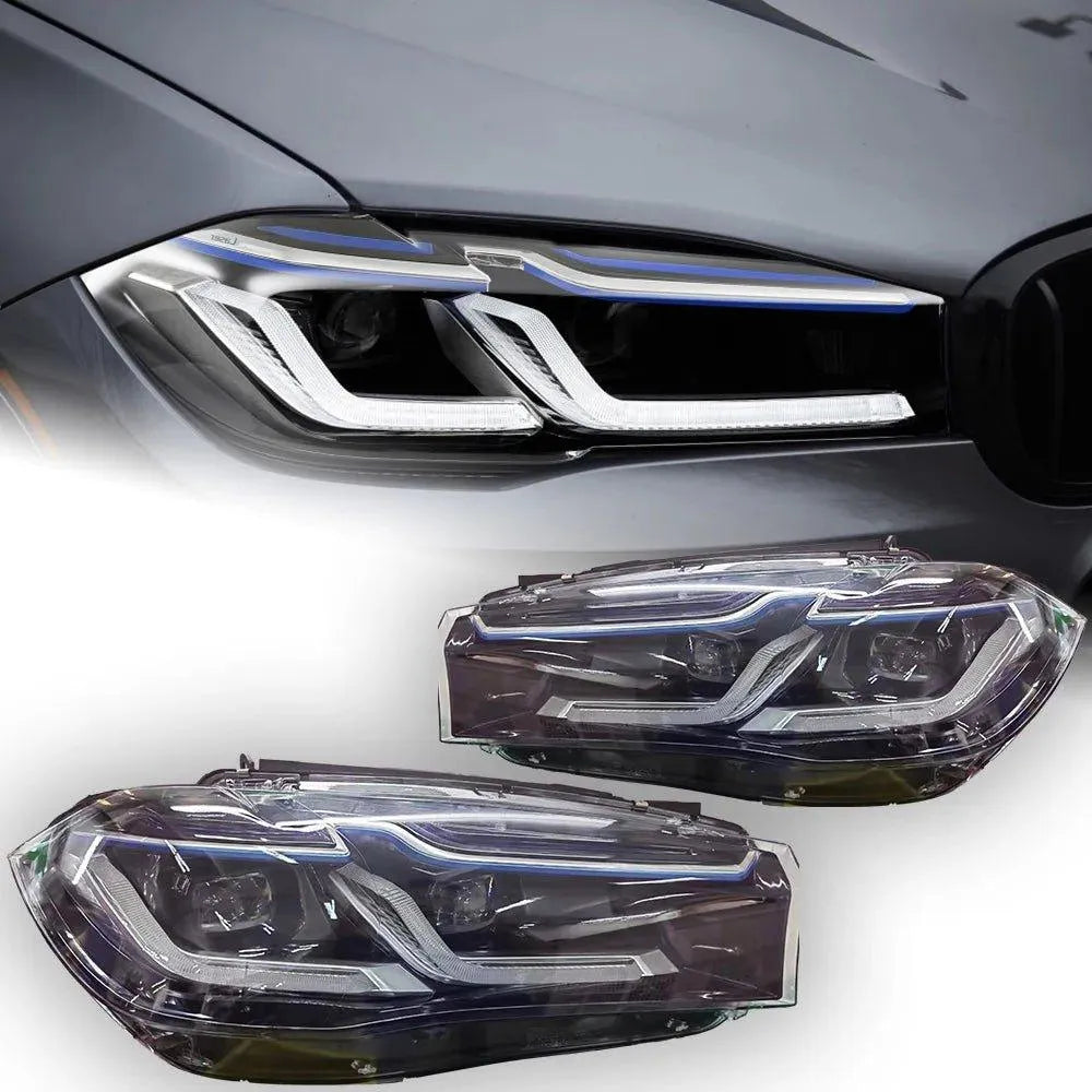 Lampy samochodowe do BMW X5 (2014-2018) - F15 F16 - Reflektory LED z lampami przednimi X6 LED DRL i sygnałem - Multigenus