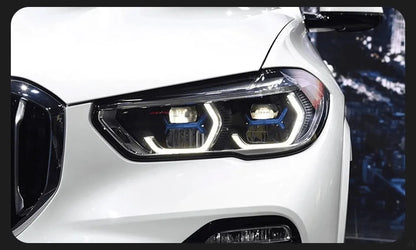 Lampy samochodowe do BMW X5 G05 (2019-2022) - G06 z reflektorami LED, soczewką projekcyjną - przednie X6 LED DRL i sygnał - Multigenus