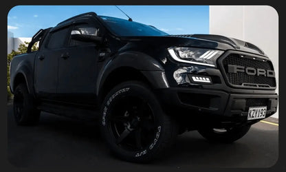 Lampy samochodowe do Ford Ranger (2016-2017) - Reflektory LED H7 D2H, opcją Hid, Oczkiem Anielskim (Angel Eye) i wiązką Bi Xenon - Multigenus