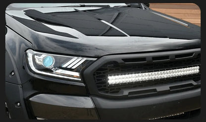 Lampy samochodowe do Ford Ranger (2016-2017) - Reflektory LED H7 D2H, opcją Hid, Oczkiem Anielskim (Angel Eye) i wiązką Bi Xenon - Multigenus