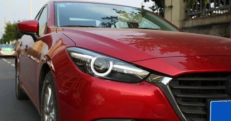 Lampy Samochodowe do Mazda 3: Reflektory LED 2017-2018 z Oświetleniem Dziennym LED, HID Bi-Xenon - Multigenus