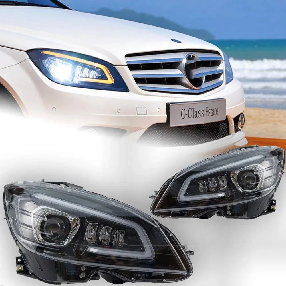 Lampy samochodowe do Mercedes benz W204 (2007-2010) - C300 C260 C200 - Reflektory LED DRL - Multigenus