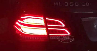 Lampy samochodowe do Mercedesa W164 (2012-2015) - ML350 ML400 GLE W166 LED, dzienne DRL, sygnałami, hamulcami i światłami cofania - Multigenus