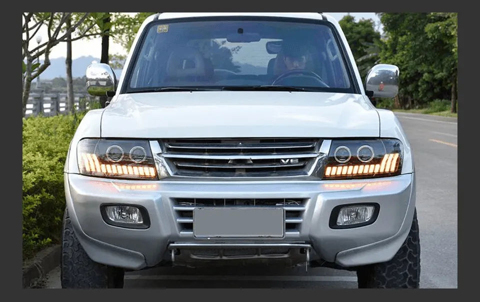 Lampy samochodowe do Mitsubishi Pajero V73 (2004-2014) - Montero V75 V77 z dynamicznym sygnałem DRL - Multigenus