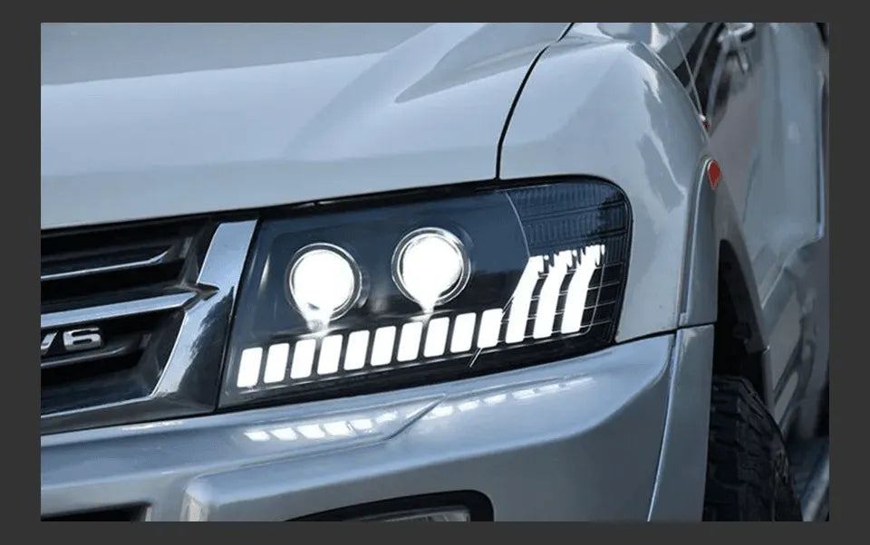 Lampy samochodowe do Mitsubishi Pajero V73 (2004-2014) - Montero V75 V77 z dynamicznym sygnałem DRL - Multigenus