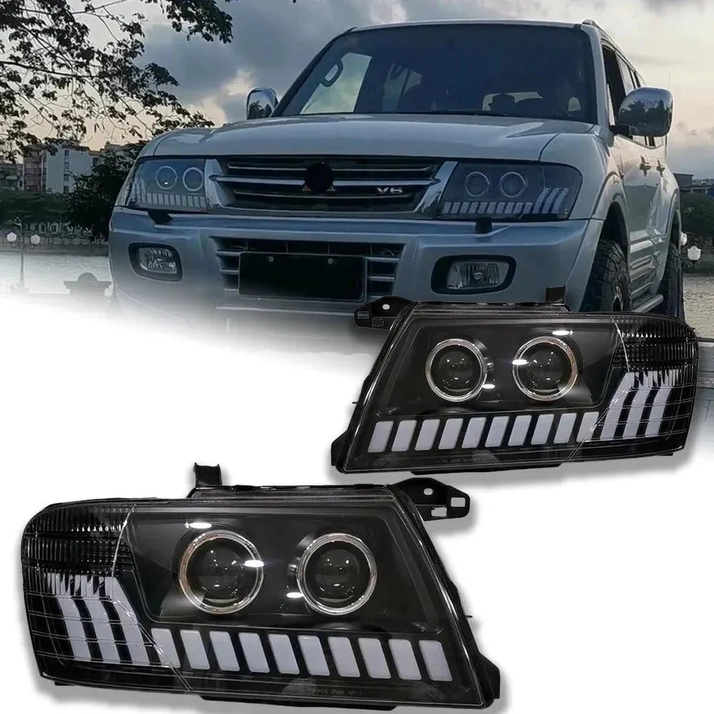 Lampy samochodowe do Mitsubishi Pajero V73 (2004-2014) - Montero V75 V77 z dynamicznym sygnałem DRL - Multigenus