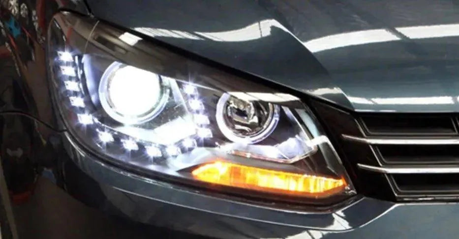 Lampy Samochodowe LED do VW Touran 2010-2015 - Przednie Reflektory Bi-Xenon, DRL, HID - Multigenus