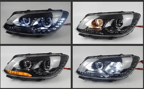 Lampy Samochodowe LED do VW Touran 2010-2015 - Przednie Reflektory Bi-Xenon, DRL, HID - Multigenus