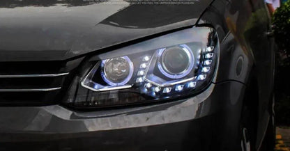 Lampy Samochodowe LED do VW Touran 2010-2015 - Przednie Reflektory Bi-Xenon, DRL, HID - Multigenus