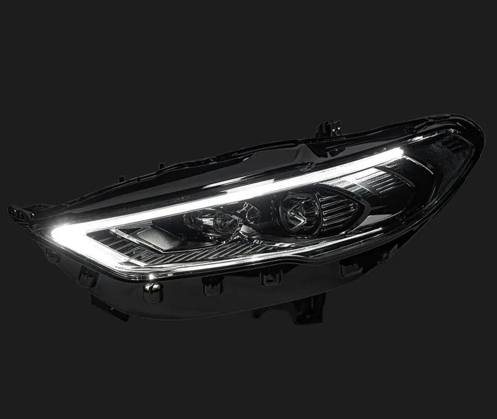 Lampy przednie Ford Mondeo 2017 - 2020 Fusion Reflektory LED Dynamiczny sygnał Animacja DRL Bi-Xenon - Multigenus