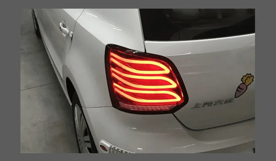 Lampy Samochodowe Tylne do VW Polo: LED 2009-2017 DRL, z Dynamicznym Sygnałem, Hamulcem i Wstecznym - Multigenus