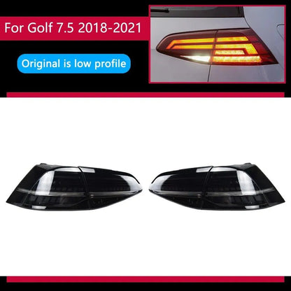 Lampy tylne dla VW Golf 7 LED 2013 - 2019 Golf 7 MK7 DRL Animacja świateł stopu - Multigenus