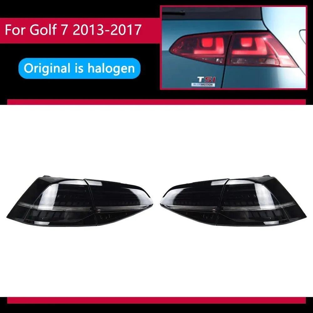 Lampy tylne dla VW Golf 7 LED 2013 - 2019 Golf 7 MK7 DRL Animacja świateł stopu - Multigenus