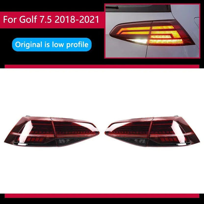 Lampy tylne dla VW Golf 7 LED 2013 - 2019 Golf 7 MK7 DRL Animacja świateł stopu - Multigenus