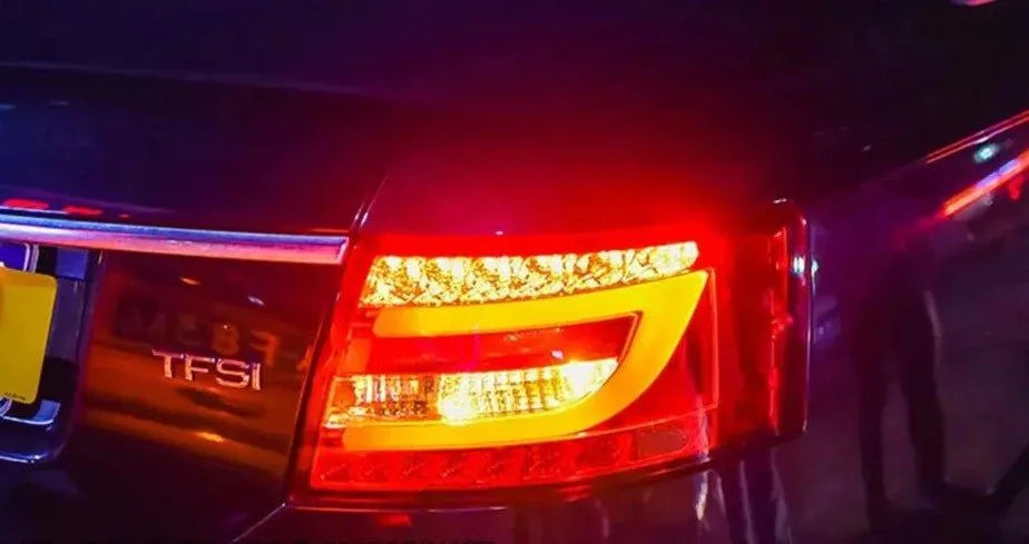 Lampy tylne do Audi A6 C6 2005-2008 Classic - Tylna lampa LED z funkcją DRL, sygnału skrętu, hamulca i cofania - Multigenus