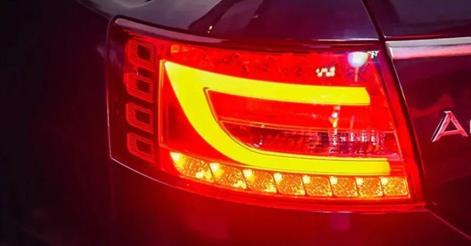 Lampy tylne do Audi A6 C6 2005-2008 Classic - Tylna lampa LED z funkcją DRL, sygnału skrętu, hamulca i cofania - Multigenus