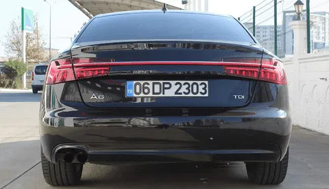 Lampy Tylne do Audi A6 C7 LED w Designie C8 z DRL, Dynamicznym Sygnałem, Hamulcem i Cofania (2012-2016) - Multigenus