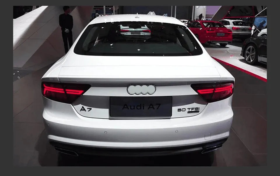 Lampy Tylne do Audi A7 LED w Stylizacji RS7 z DRL, Dynamicznym Sygnałem i Cofaniem (2011-2018) - Multigenus