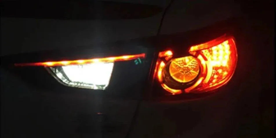 Lampy tylne do Mazda 3 2014-2018 Axela Sedan - Tylna lampa LED z funkcją DRL, sygnału, hamulca i cofania - Multigenus