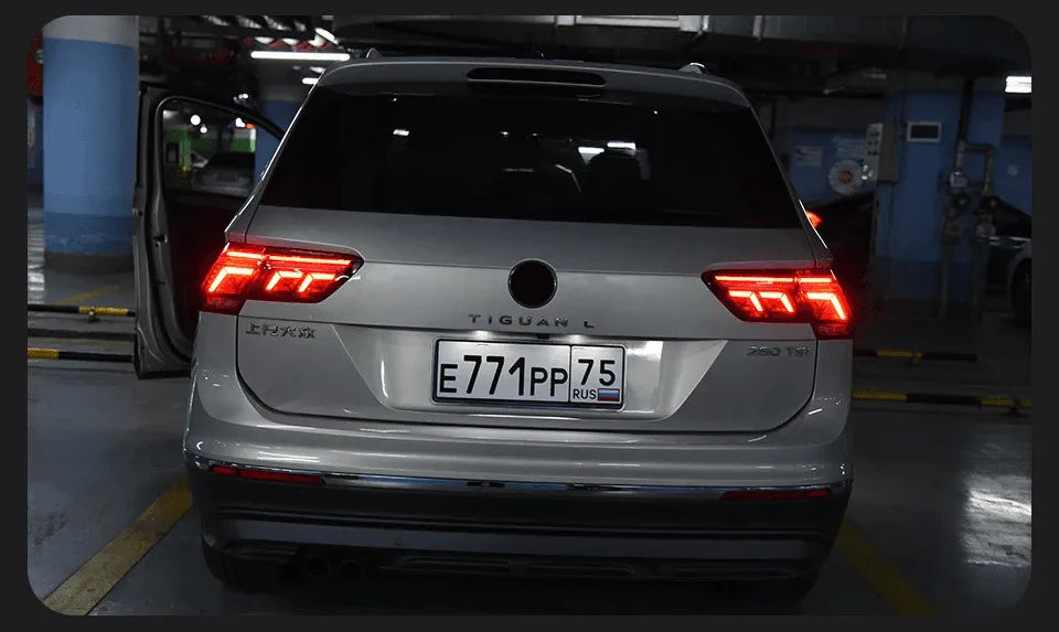 Lampy Tylne do VW Tiguan LED z DRL, Dynamicznym Sygnałem i Cofaniem (2017-2021) - Nowy Model - Multigenus