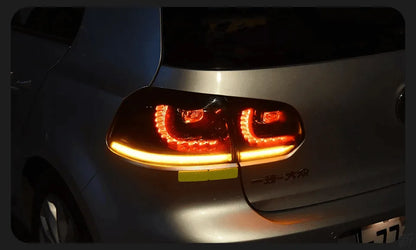 Lampy tylne VW Golf 6 Volkswagen 2009 - 2012 R20 LED DRL Sygnał dynamiczny - Multigenus