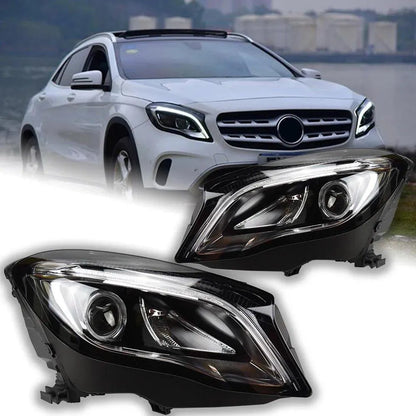 Lampy Przednie do Mercedes Benz GLA LED z DRL i Lampami HID Bi-Xenon (2015-2019) GLA200 GLA180 - Multigenus