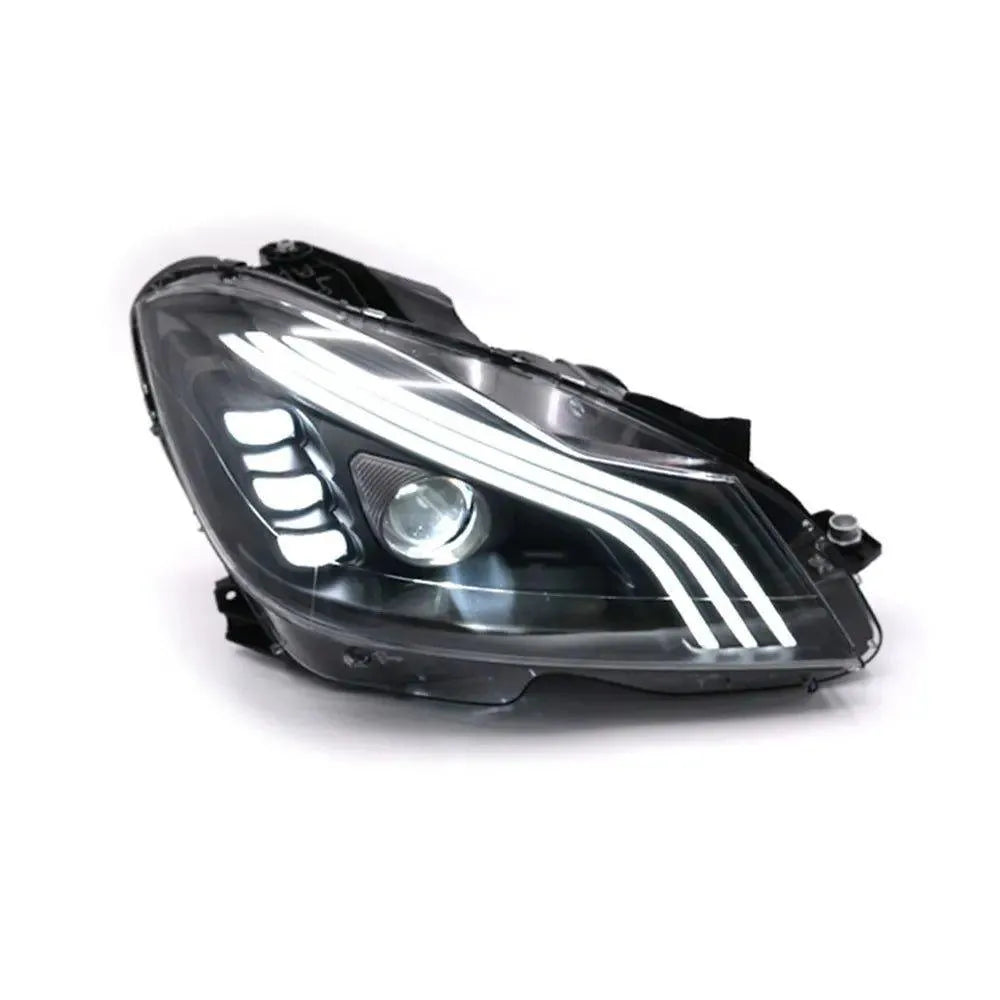 Lampy Przednie do Mercedes Benz W204 LED z DRL i Sygnałem (2011-2013) C200 C260 - Multigenus