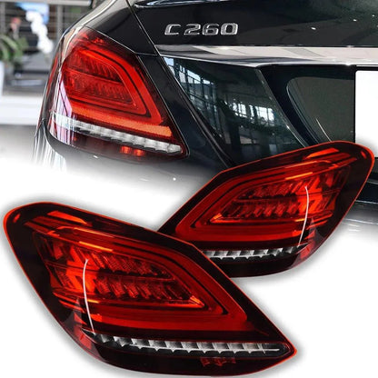 Lampy Tylne do Mercedes Benz W205 LED z DRL i Dynamicznym Sygnałem (2014-2019) C180 C200 C260 C300 - Multigenus